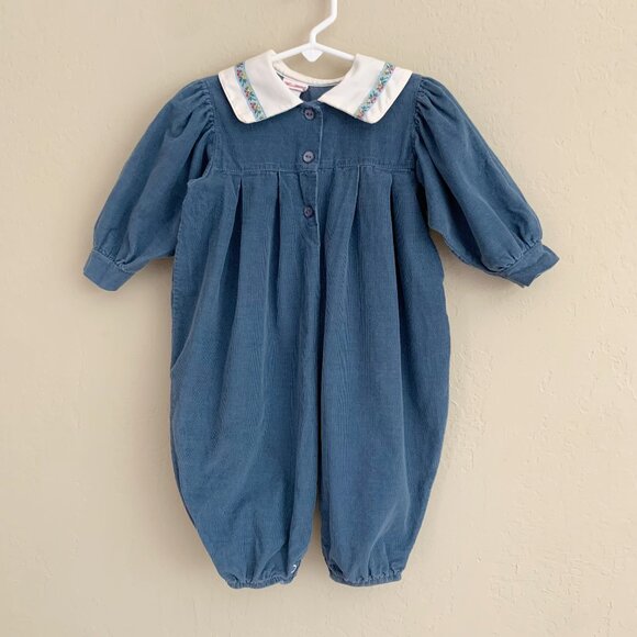 Vintage Maggie Mackall Corduroy Jumpsuit • 9-12 Months - Picture 1 of 6